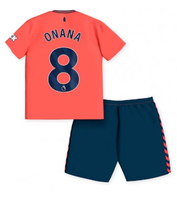 Everton Amadou Onana #8 Udebanesæt Børn 2023-24 Kort ærmer (+ korte bukser)